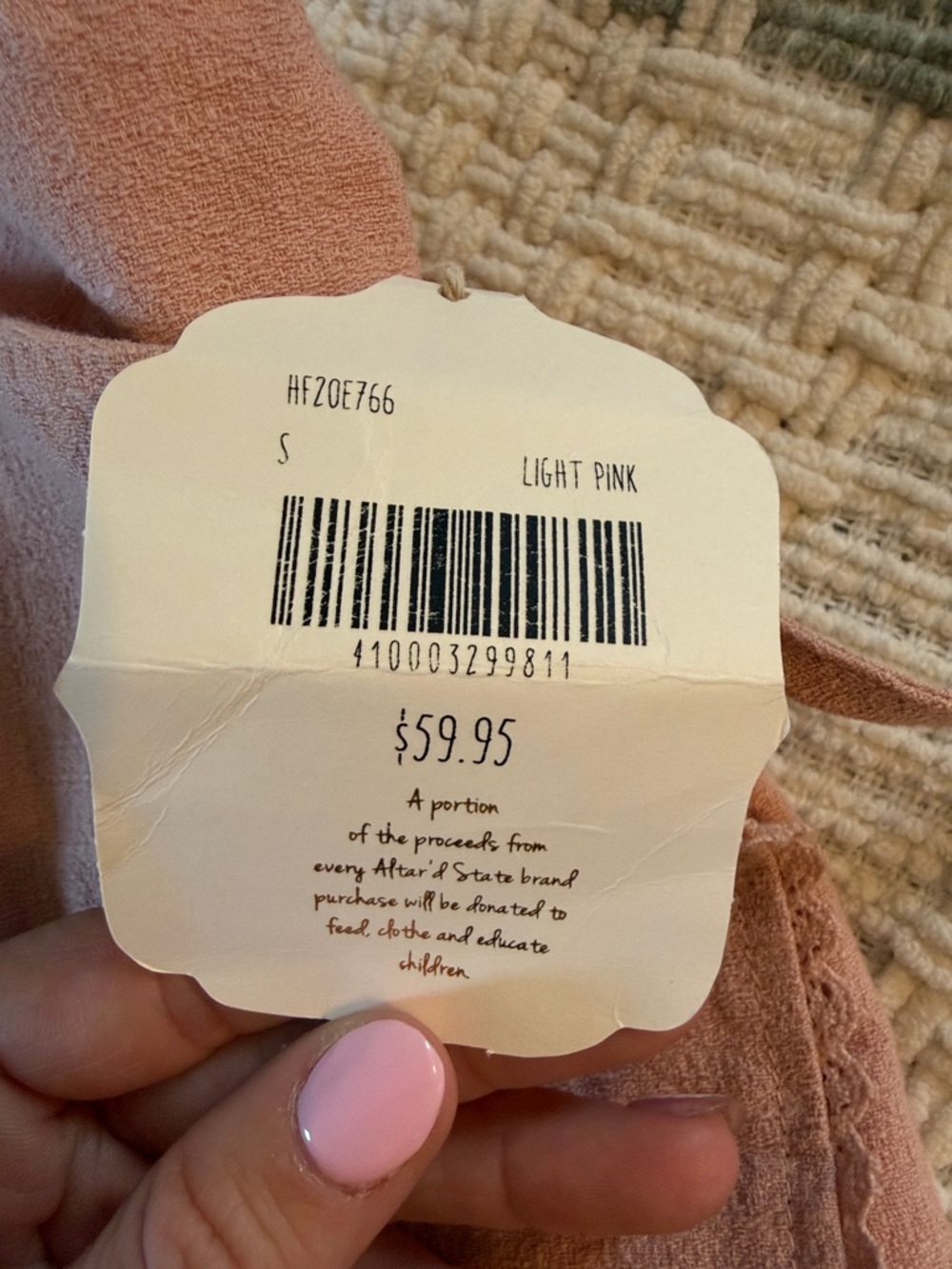 NWT Womens light pink Altar’d State skirt - Picture 3 of 8